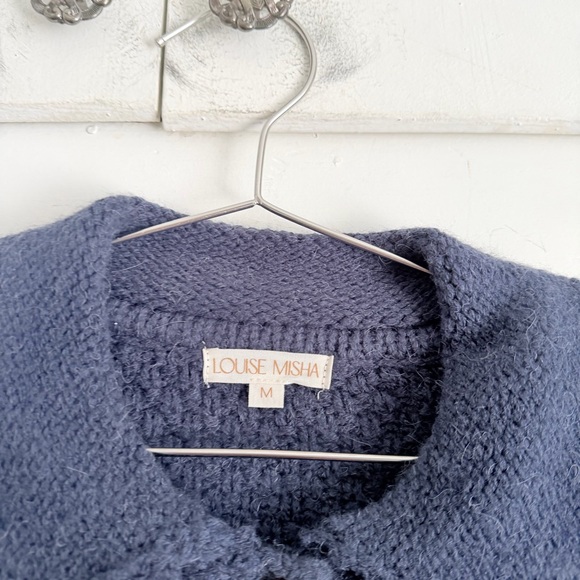 Louise Misha Khellane Maille Cape - Navy - Picture 2 of 7